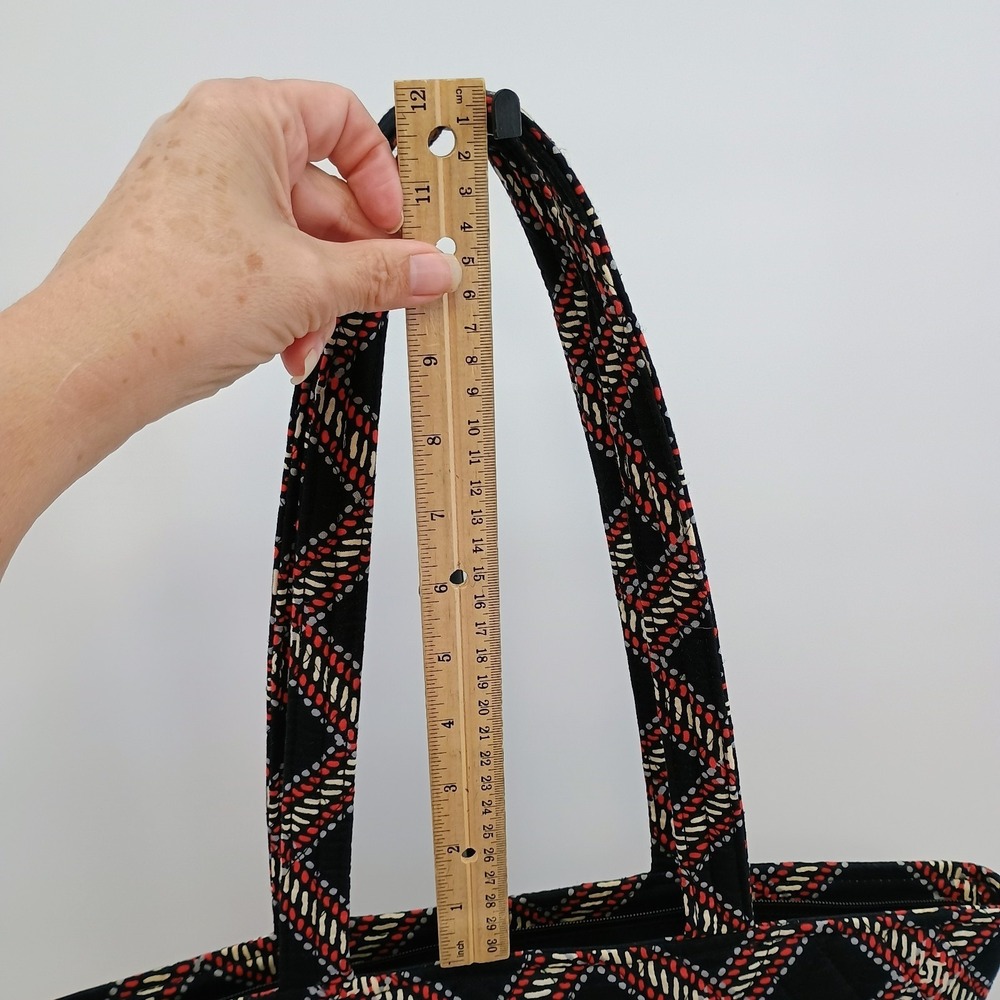 Vera Bradley Minsk Plaid Shoulder Tote Quilted Cotton Bag And Cosmetic Case Set - Picture 10 of 12